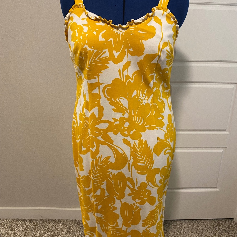 Yellow Summer Midi Dress